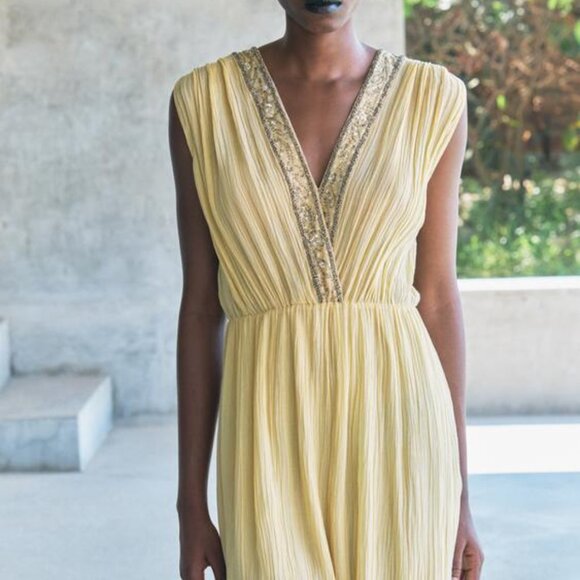 ZARA EMBROIDERED BEADED DRESS ZW COLLECTION - Picture 10 of 11